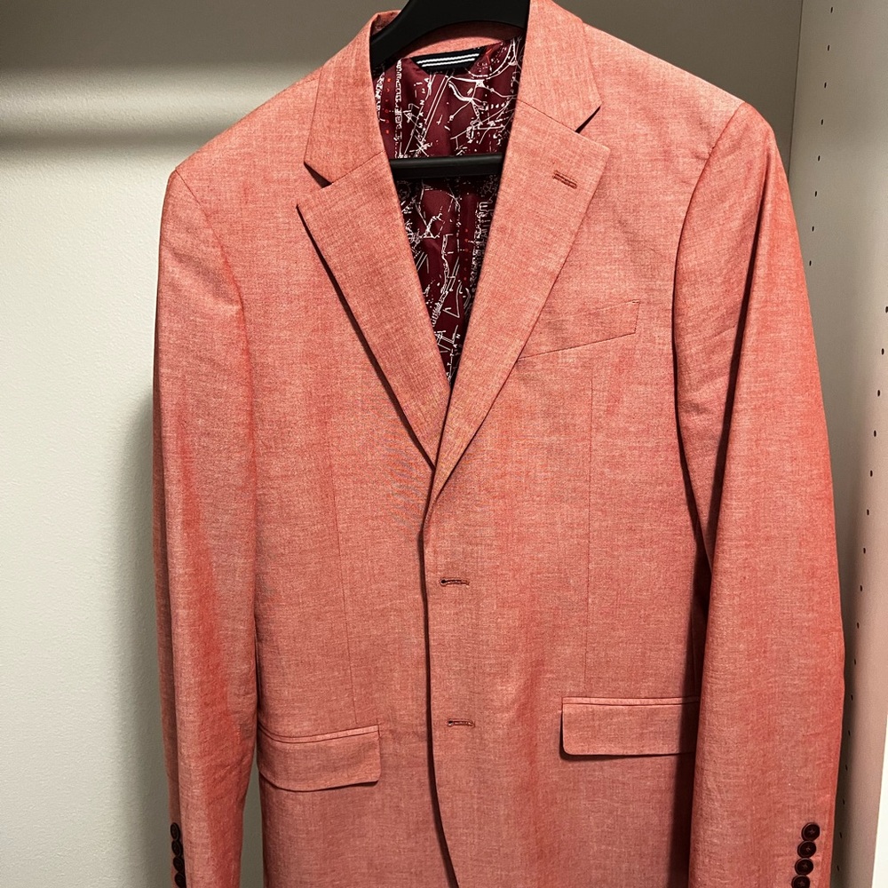 Nautica men’s sport coat - salmon/coral 38L